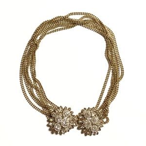 Floral-Piece Statement Necklace